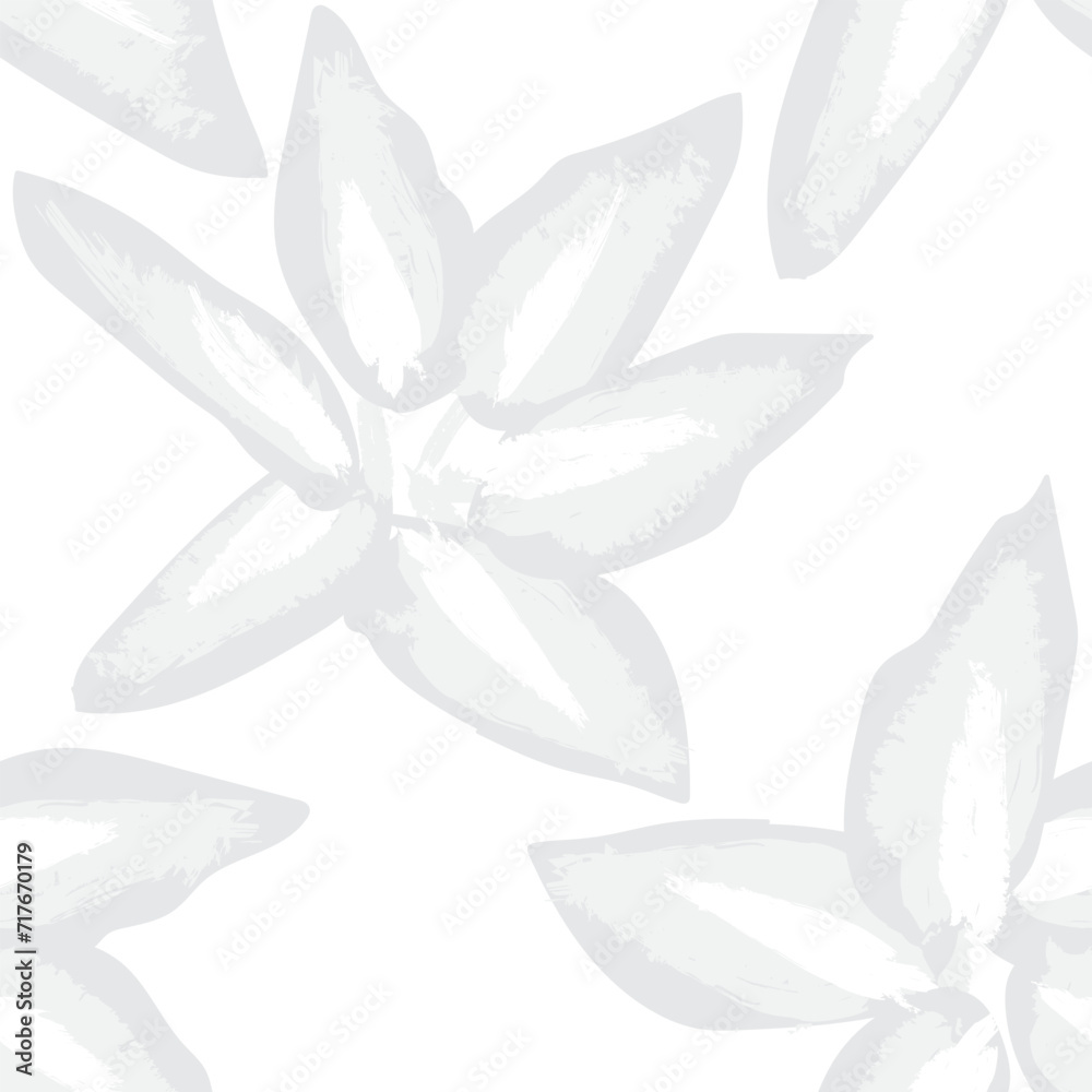 Monochrome Abstract Floral Seamless Pattern Design Monochrome Abstract Floral Seamless Pattern Design