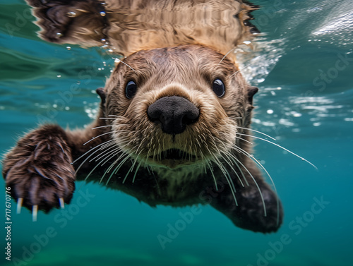 Foto Otter in the water
