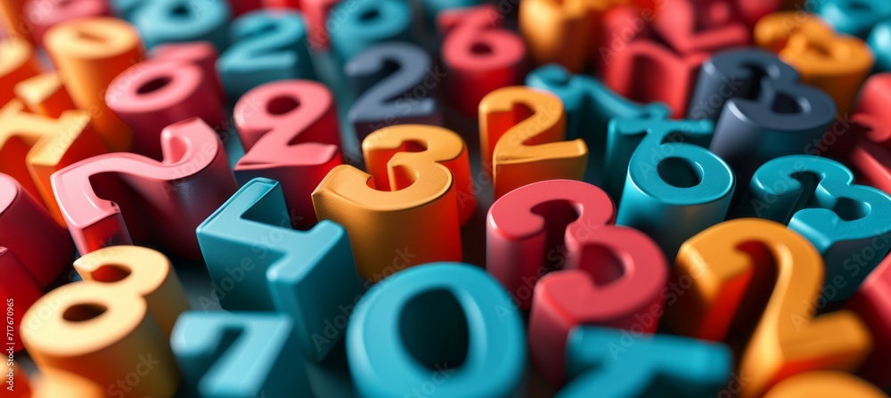 Random math number background. Generative AI technology. Random math number background. Generative AI technology.