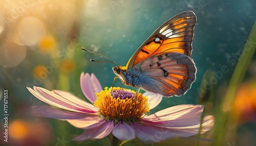 butterfly on flower © Dorothy Art