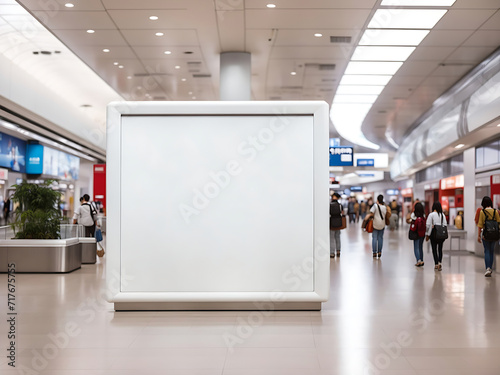public shopping centre mall or business centre high big advertisement board space as empty blank white mockup signboard design with copy space area for sale and offers advertisements designs.