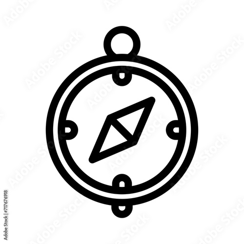 compass line icon illustration vector graphic. Simple element illustration vector graphic, suitable for app, websites, and presentations isolated on white background