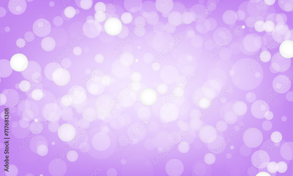 Vector purple background with glowing sparkle bokeh