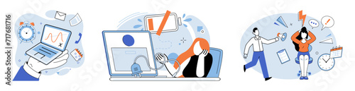 Low energy vector illustration. Unhealthy lifestyles can contribute to low energy levels and various health problems Feeling tired and unhappy can be signs low energy and emotional imbalance