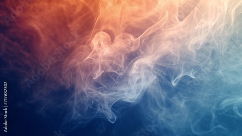 Geometric smoke formations in a digital abstract setting background
