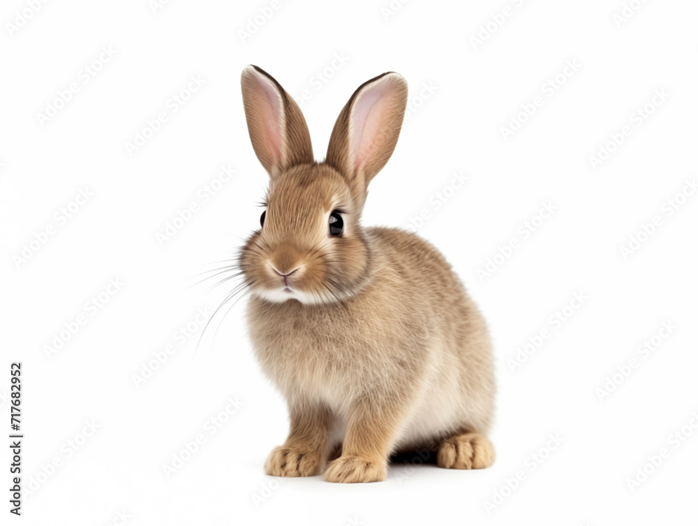 Fluffy brown rabbit.