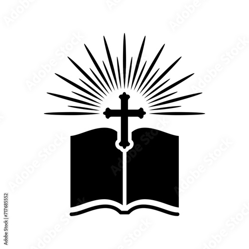 Bible icon vector. Religion illustration sign. Faith symbol or logo.