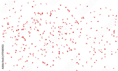 Fototapeta Naklejka Na Ścianę i Meble -  Vector red confetti isolation on white background