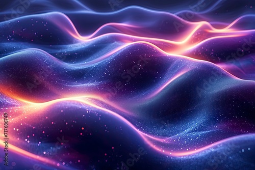 abstract wallpaper, glowing lines and dust  © Ekaterina