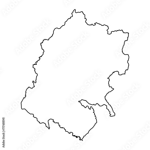 Sudurpashchim province map, administrative division of Nepal. Vector illustration.