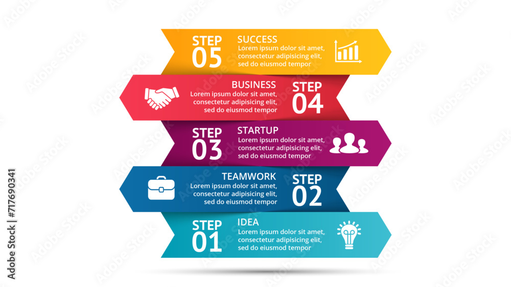 Infographic elements design template, Can be used for workflow layout, diagram, banner, webdesign, presentations, banner, flow chart, concept with 5 steps.. Vector illustration
Infographic elements design template, Can be used for workflow layout, diagram, banner, webdesign, presentations, banner, flow chart, concept with 5 steps.. Vector illustration