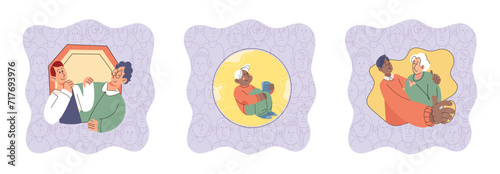 Personal zone vector illustration. Recognizing and embracing our differences foster inclusivity Independence allows us to express our true selves Uniqueness is what sets us apart from others