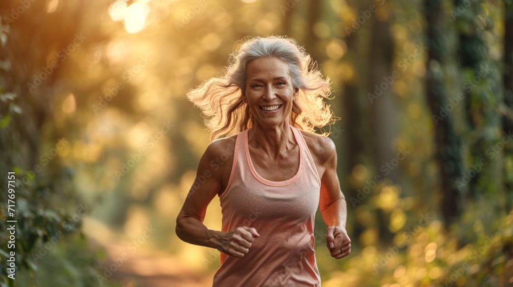 Running in the Sun: A Smiling Woman's Monthly Challenge Generative AI Running in the Sun: A Smiling Woman's Monthly Challenge Generative AI