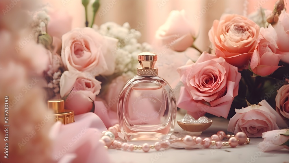 Stylish mix of love-related items background love concept In the Valentine's Day Stylish mix of love-related items background love concept In the Valentine's Day