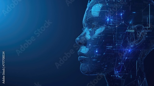Artificial intelligence technology background