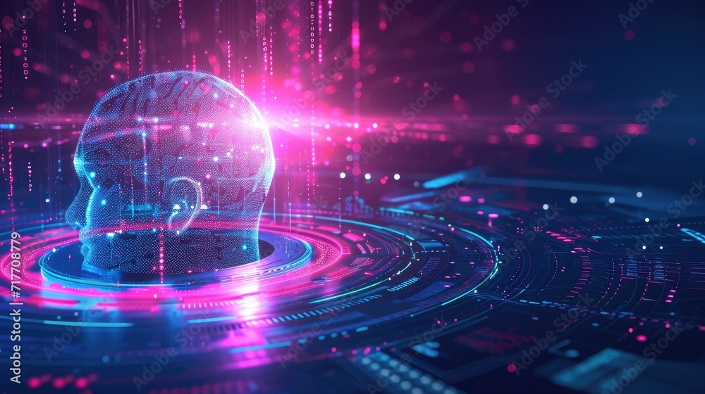 Artificial intelligence technology background