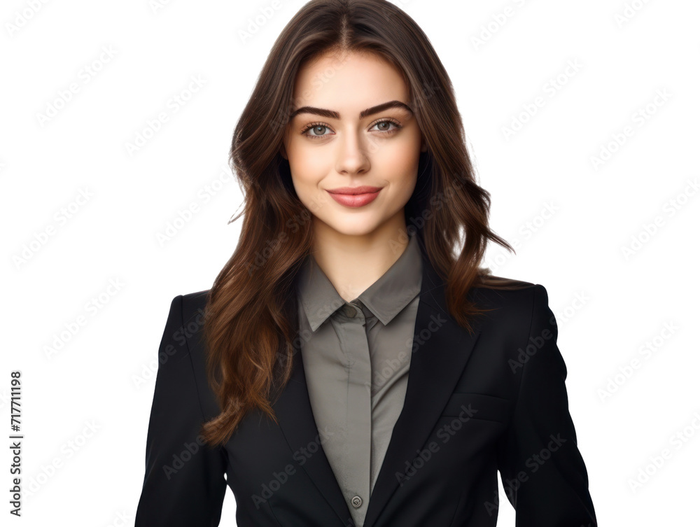 Business woman portrait isolated on transparent background. PNG Business woman portrait isolated on transparent background. PNG