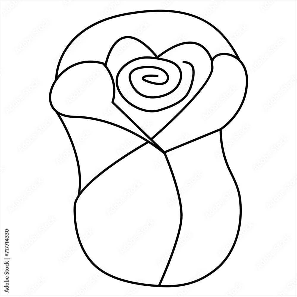 One Line Rose Flower Minimalism Drawing Vector Illustration Floral Art Design One Line Rose Flower Minimalism Drawing Vector Illustration Floral Art Design