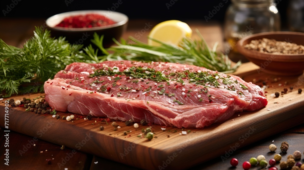 raw beef steak