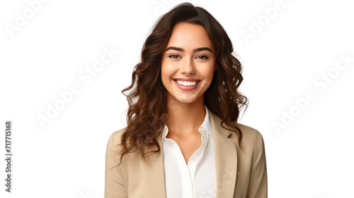 Wallpaper Mural Business woman portrait isolated on transparent background. PNG Torontodigital.ca