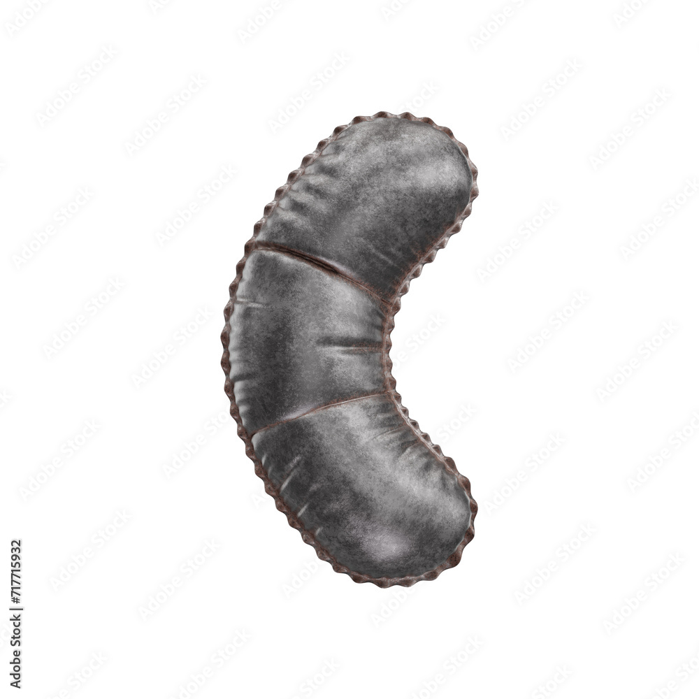 3D rough metal balloon Parentheses () symbol 3D rough metal balloon Parentheses () symbol
