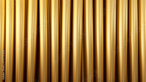 Close-Up of Gold Curtain. Luxury trendy background.