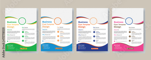 Moden business flyer Template vector design for Brochure, Annual Report, Magazine, Poster, Corporate Presentation, Portfolio, Flyer, layout, Business Brochure. Flyer Design. Leaflets a4 Template. yer photo