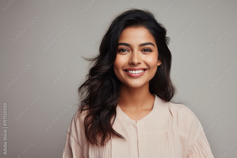 Portrait of a smiling young woman of Indian ethnicity
Portrait of a smiling young woman of Indian ethnicity