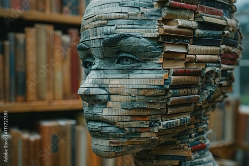 Bookworm Brain: A Literary Inspired Sculpture Generative AI