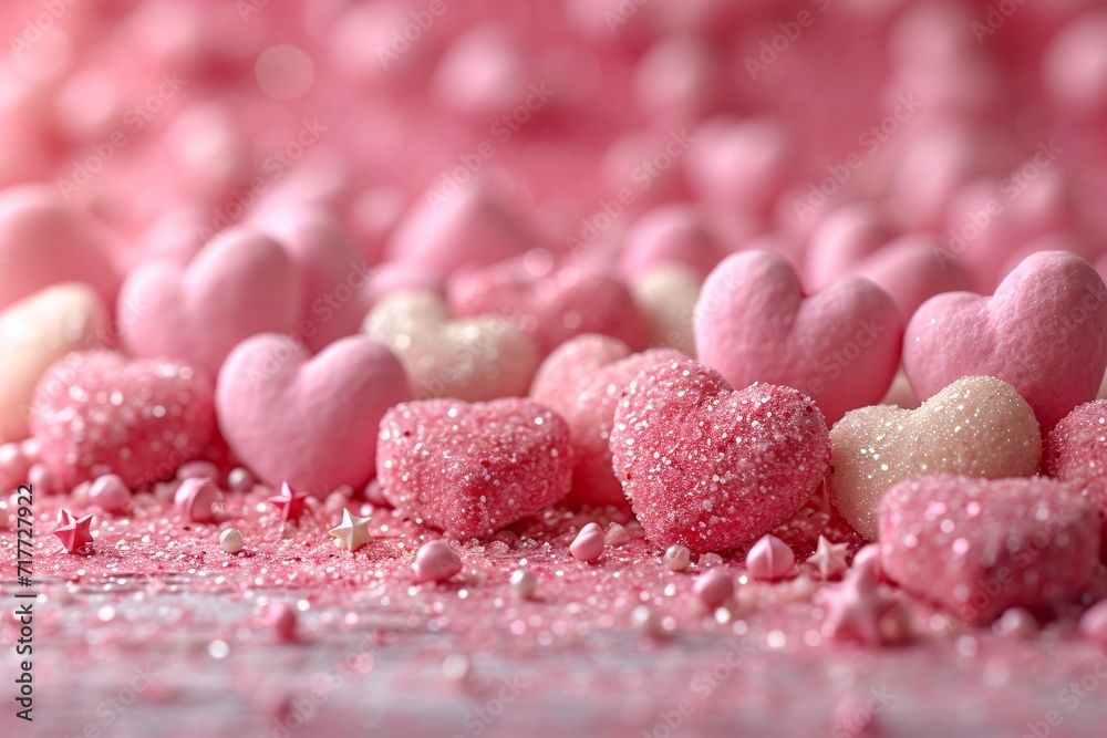 Pink Heart Sprinkles: A Valentine's Day Delight Generative AI Pink Heart Sprinkles: A Valentine's Day Delight Generative AI