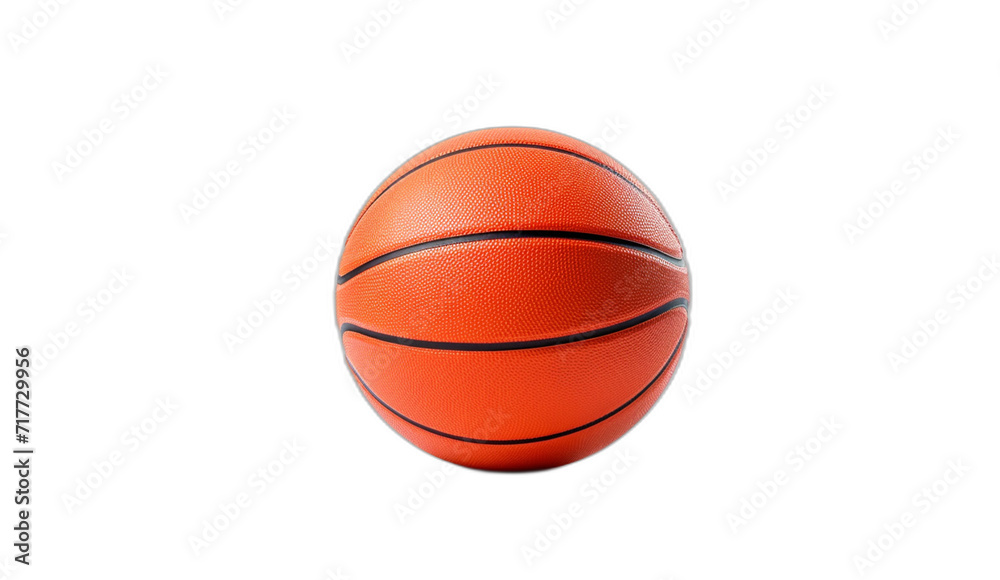 Ball for playing basketball on transparent background