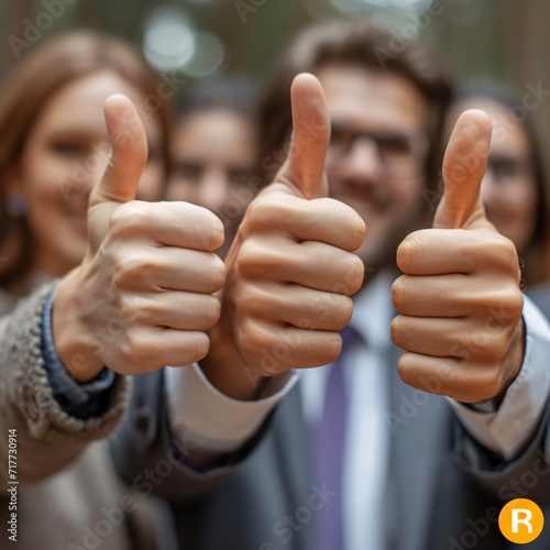 Thumbs Up: A Positive Vibe for the Month of August Generative AI photo