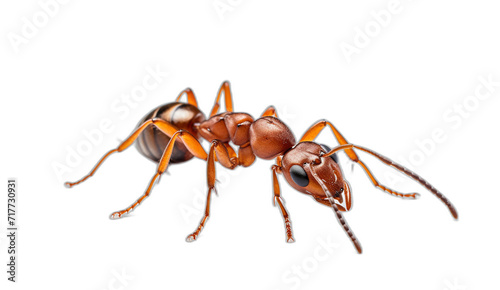 West palearctic carpenter ant on on transparent background