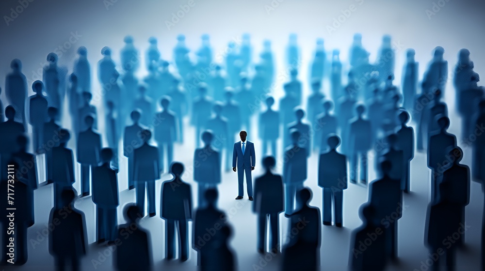 top one percent man in the center of business people,leader,ceo,entreprenuer