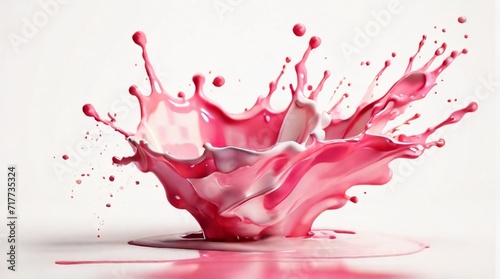 pink paint splash background