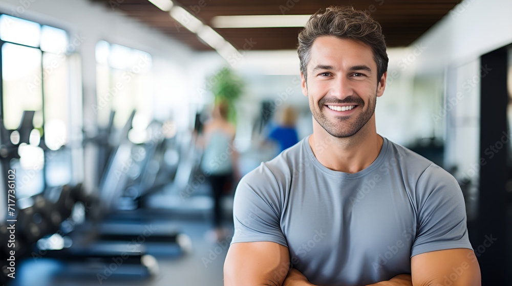 Personal trainer with a clipboard in stock photography , Personal trainer, clipboard, stock photography