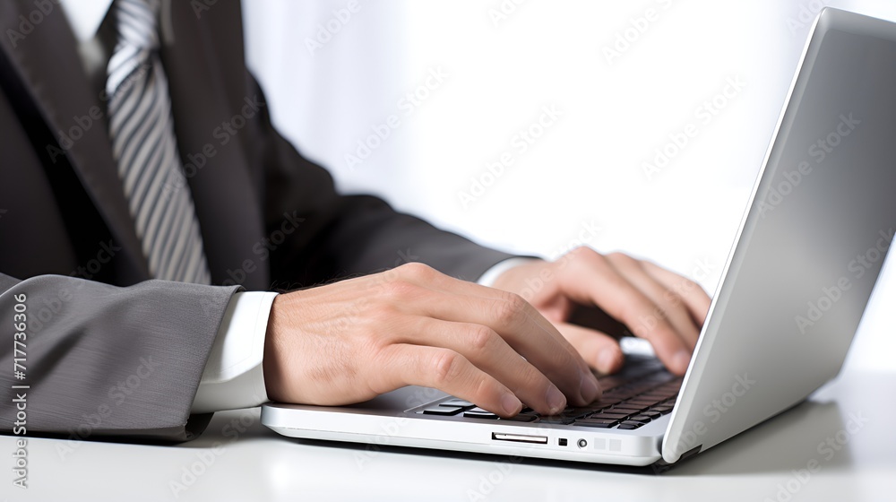 Individual working on a laptop efficiently , Individual, working on laptop, efficiency Individual working on a laptop efficiently , Individual, working on laptop, efficiency