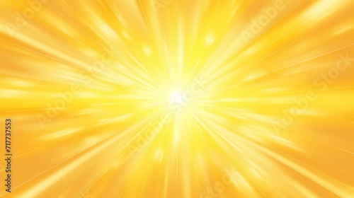 Shining Gold Burst on a Bright Yellow Background, Illuminating Light