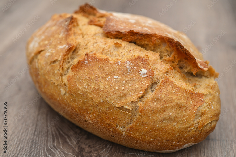 homemade freshly baked bread on a wooden table 8 homemade freshly baked bread on a wooden table 8
