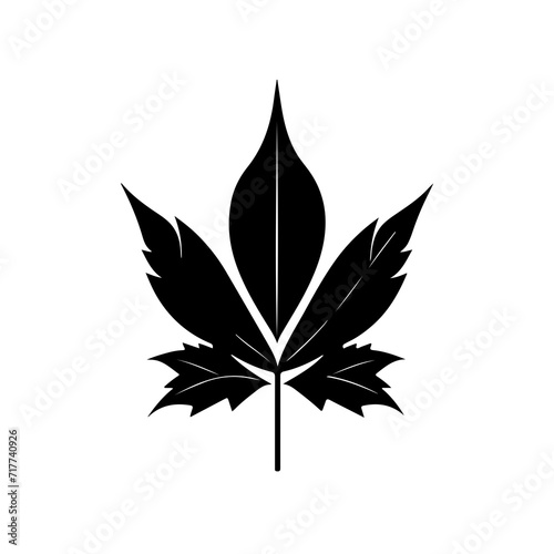 leaf silhouette vector