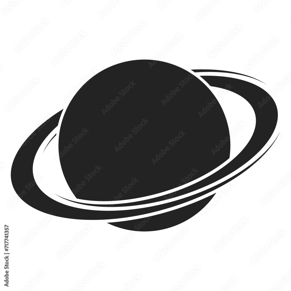 Planet saturn orbital rings, planet saturn solar system, astronomical icon