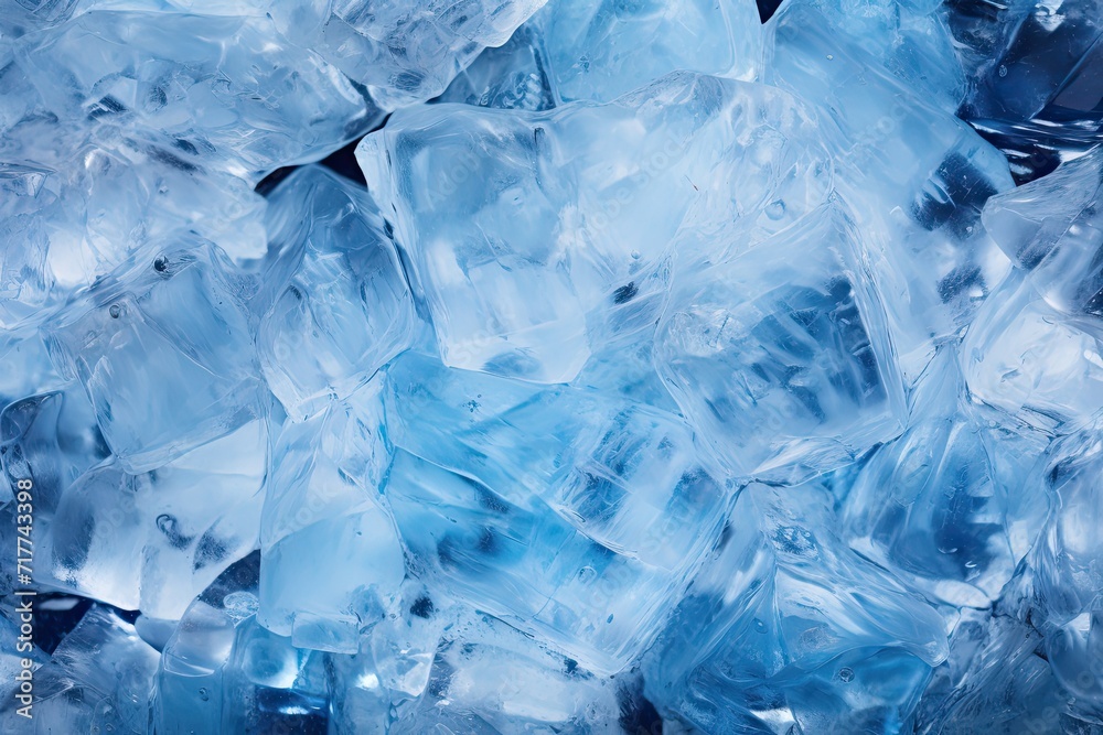 Ice block wall texture background, Generative AI Ice block wall texture background, Generative AI