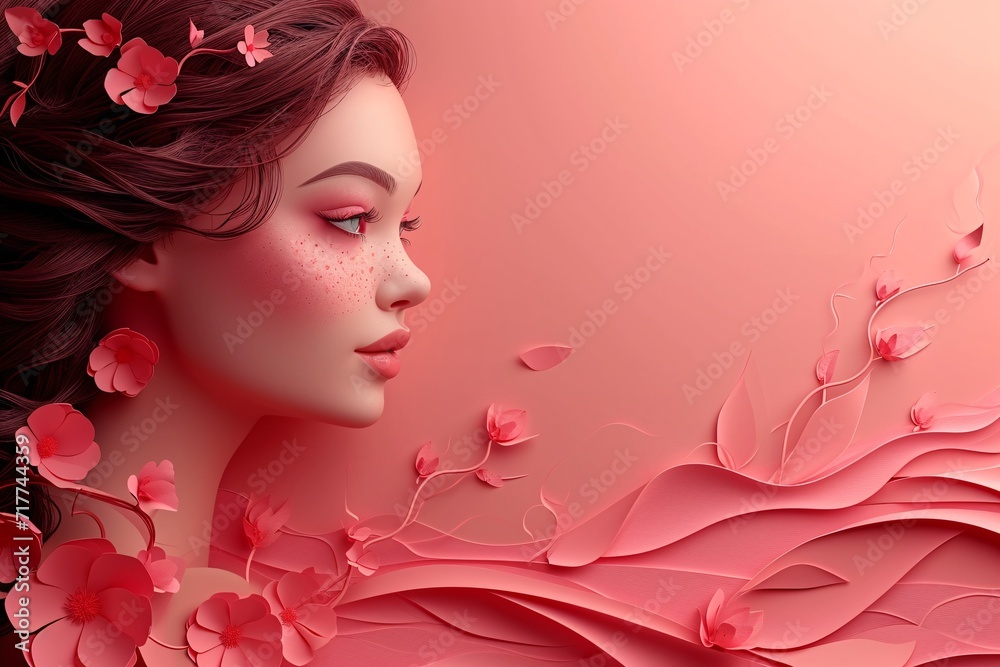 Fototapeta premium Flower Power: A Monthly Celebration of Beauty and Creativity Generative AI
