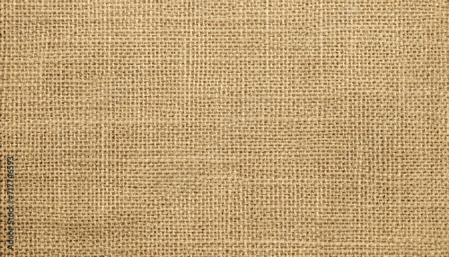 Jute hessian sackcloth canvas sack cloth woven texture pattern background in yellow beige cream brown color © Uuganbayar