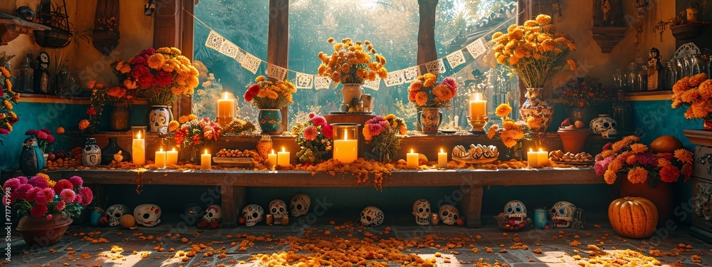 Fall Flower Altar Generative AI Fall Flower Altar Generative AI