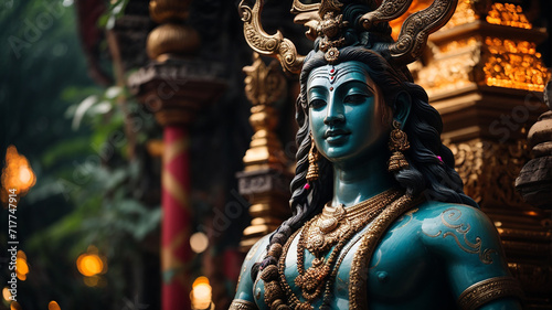 Statue of shiva in Temple. © ParthoArt