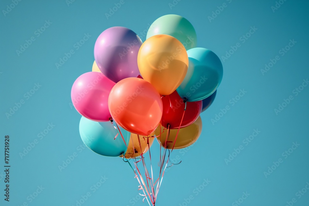 Rainbow Balloons in the Sky: A Colorful Sight for the Month of June Generative AI Rainbow Balloons in the Sky: A Colorful Sight for the Month of June Generative AI