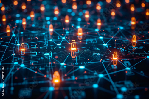 Businesses Utilizing Advanced Cybersecurity Technology on a Global Network - A Crucial Effort in Protection and Defense, Safeguarding Critical Data and Ensuring Digital Security in the Modern Age photo