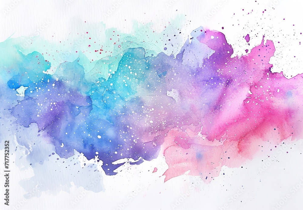 Colorful Watercolor Painting of the Background
