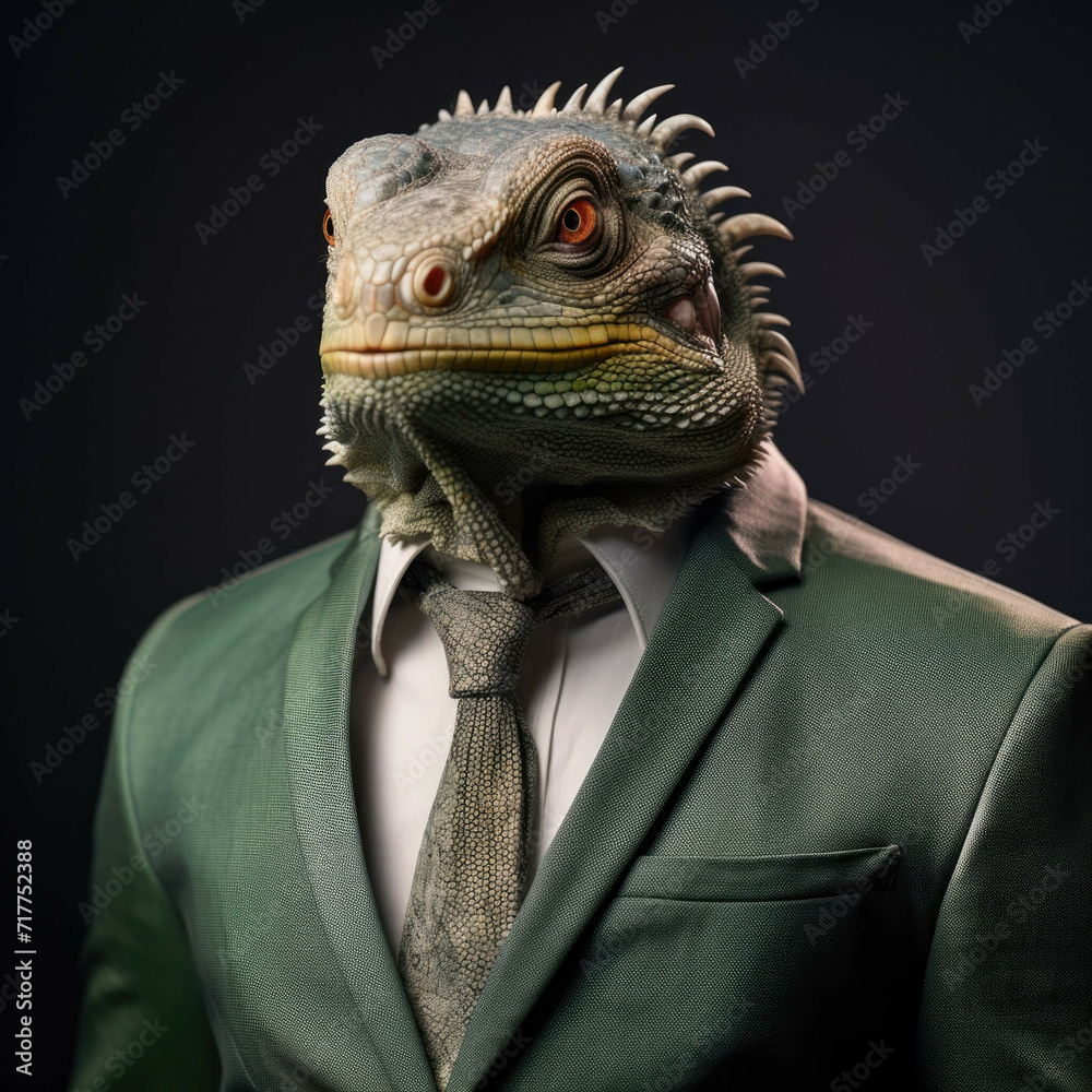 Iguana in a suit Iguana in a suit